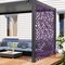 Decorative Faux Purple Eucalyptus Fencing Panel with Real Willow Frame for Balcony Patio - 71" x 36" (L x W)